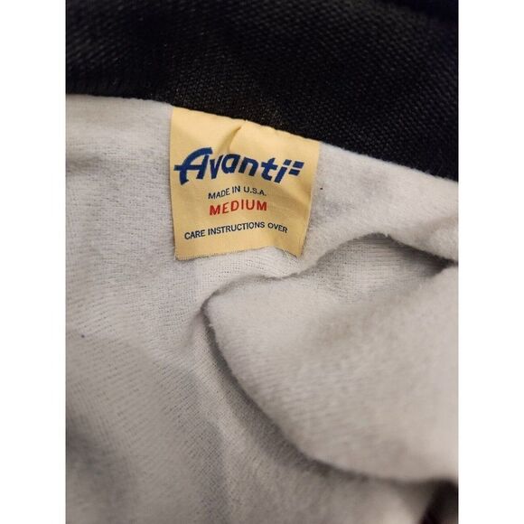 Vintage 80s Black Cafe Racer Zip Front Jacket M Embroidered Diamondback Lounge - Picture 6 of 6